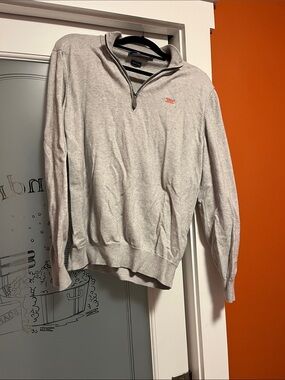 Vineyard Vines Light Gray Quarter-Zip Pullover